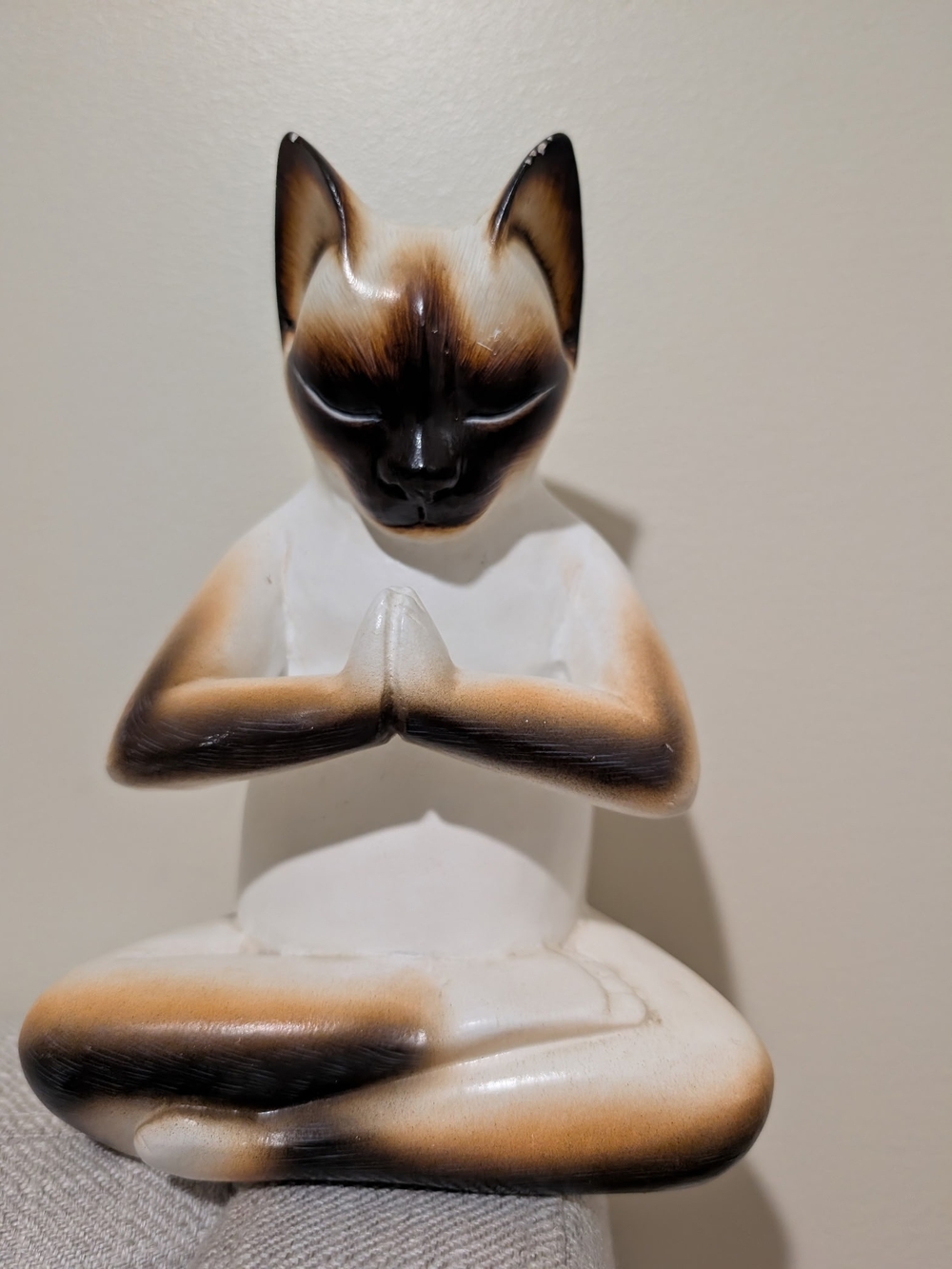 Kitty Meditates
Original Hand Carved Cat Sculpture